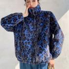 Leopard Print Fluffy Jacket