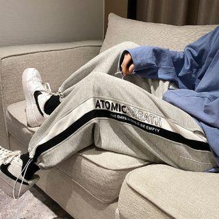 Color Block Drawstring Cuff Sweatpants