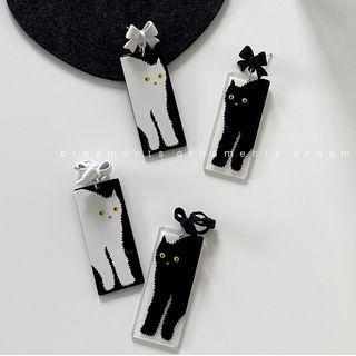 Cat Acrylic Dangle Earring