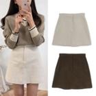 Mini Corduroy A-line Skirt