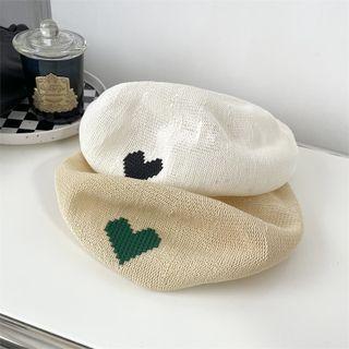 Heart Jacquard Beret