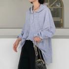 Cape-sleeve Light Hoodie