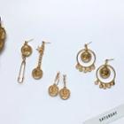 Alloy Coin Dangle Earring (various Designs)