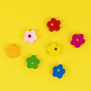 Wooden Flower Earring