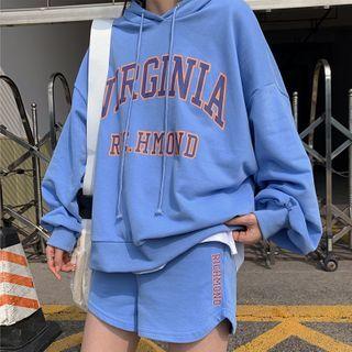 Set: Lettering Hoodie + Sweatshorts