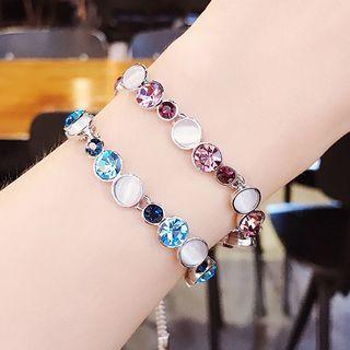 Cat Eye Stone Fringed Bracelet