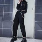 Half Zip Sweatshirt / Harem Pants / Set
