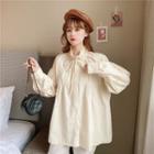 Stand-collar Long-sleeve Skirt