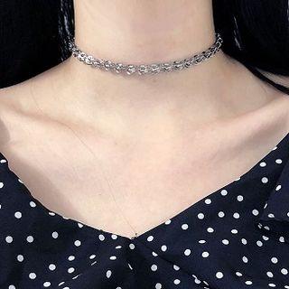 Stainless Steel Choker Silver - One Size