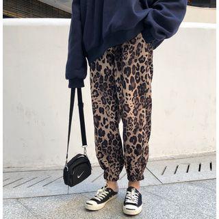 Leopard Harem Pants As Shown In Figure - One Size