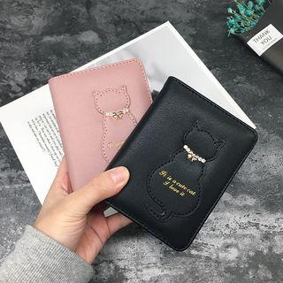 Cat Faux Leather Coin Purse