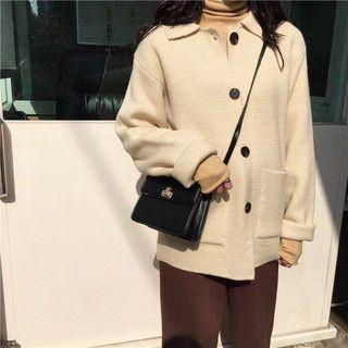 Button Knit Pocket Jacket