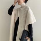 Long-sleeve Maxi Shift Dress / Turtleneck Asymmetrical Sweater
