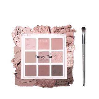 Etude - Play Color Eyes Dusty Cat & Dual Brush Set 2 Pcs