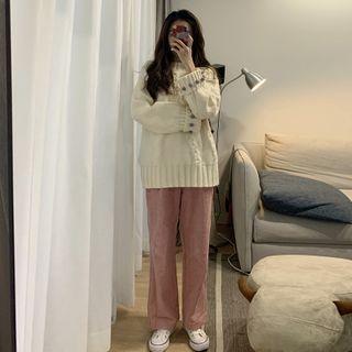 Crewneck Sweater / Wide Leg Pants