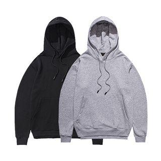 Slit-side Kangaroo Pocket Hoodie