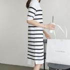 Stripe Midi Knit Dress