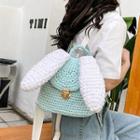 Rabbit Ear Accent Woven Backpack