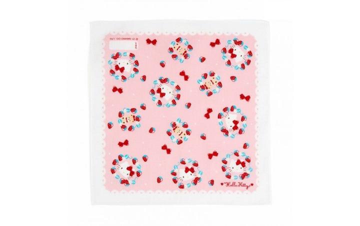 Sanrio Hello Kitty Strawberry Handkerchief 1 Pc