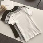 Short-sleeve Ruffle Trim T-shirt