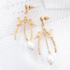 Pearl Bird Earring