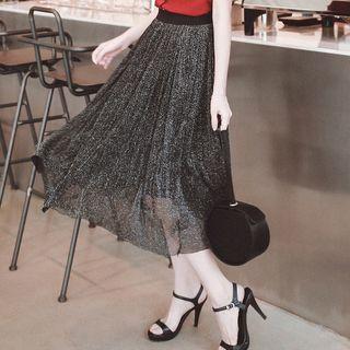 Glittered Midi Skirt