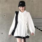 Asymmetric Blouse / High-waist Shorts