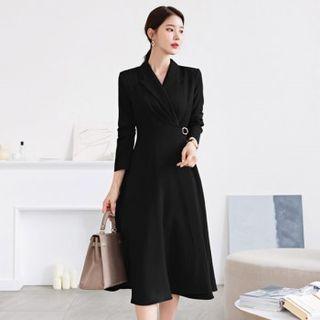Buckled Waist Coatdress