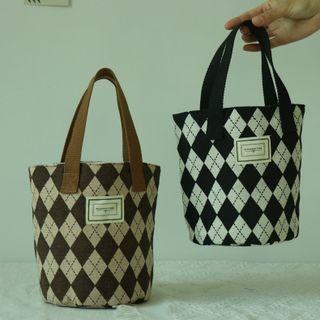 Argyle Mini Tote Bag