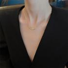 Alloy Necklace 1pc - Gold - One Size