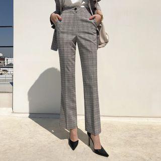 Office Look Glen Plaid Pants