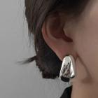 Polished Alloy Drop Earring Black - One Size