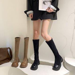 Cap-toe Tall Boots