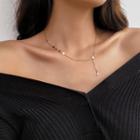 Star Accent Choker / Necklace As Shown In Figure - One Size