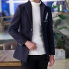 Feather Embroidered Buttoned Jacket