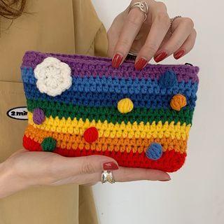 Rainbow Crochet Coin Purse