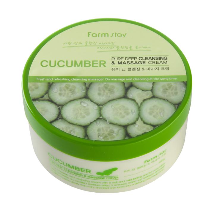 Farm Stay - Pure Deep Cleansing And Massage Cream (cucumber) 300g