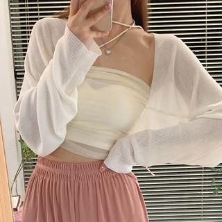 Open-front Cardigan / Tube Top