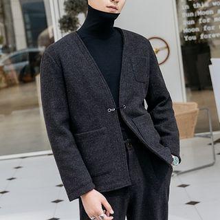 Plain Pin-closure Jacket