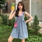 Wide-leg Jumpsuit Denim Blue - One Size