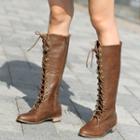 Lace Up Tall Boots