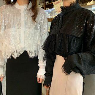 Sequin Lace Blouse