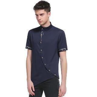 Short-sleeve Side Button Shirt