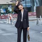 One-button Blazer / Long-sleeve Blouse / Dress Pants / Skirt
