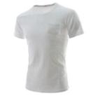 Crew-neck Pocket-front T-shirt