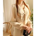 V-neck Shirred Coatdress