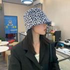 Leopard Print Cloche Hat