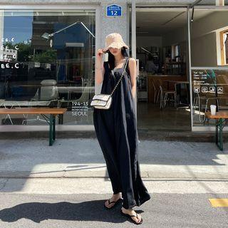 Strap-shoulder Culottes Jumpsuit