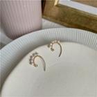 Faux Pearl Hook Earring 1 Pair - 14k Gold Hook Earring - One Size