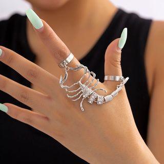 Scorpion Ring 1pc - Silver - One Size